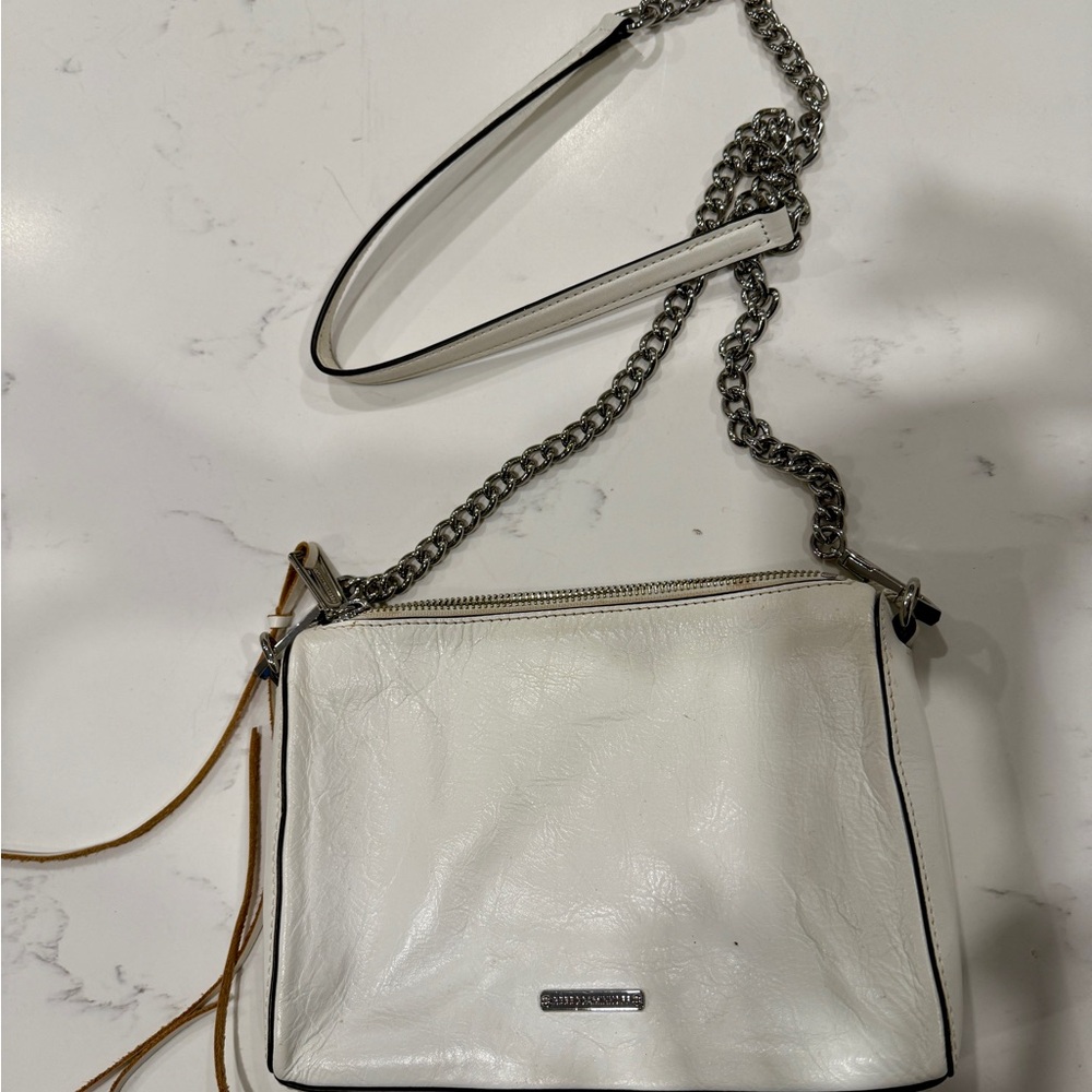 Rebecca Minkoff White Leather Crossbody Bag